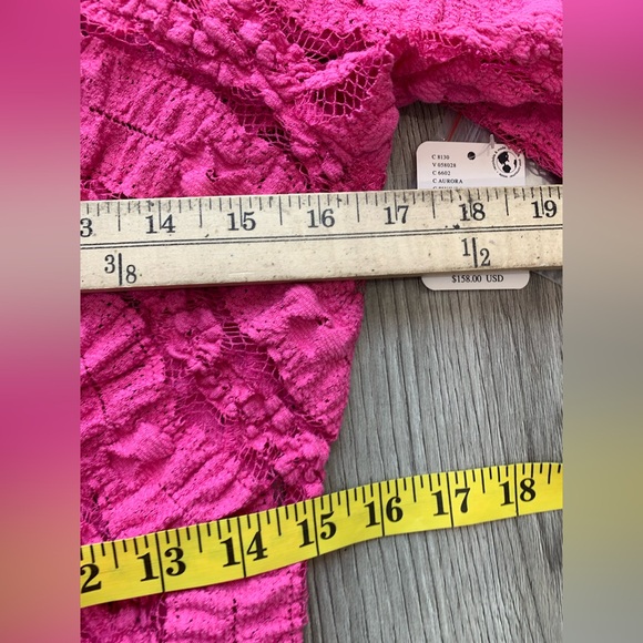 NWT Free People Shayla Mini Lace Dress In Pink Size Medium - Picture 8 of 12